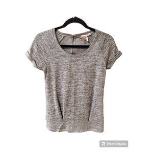 Love 21 Short Sleeve Blouse Womens XS Gray